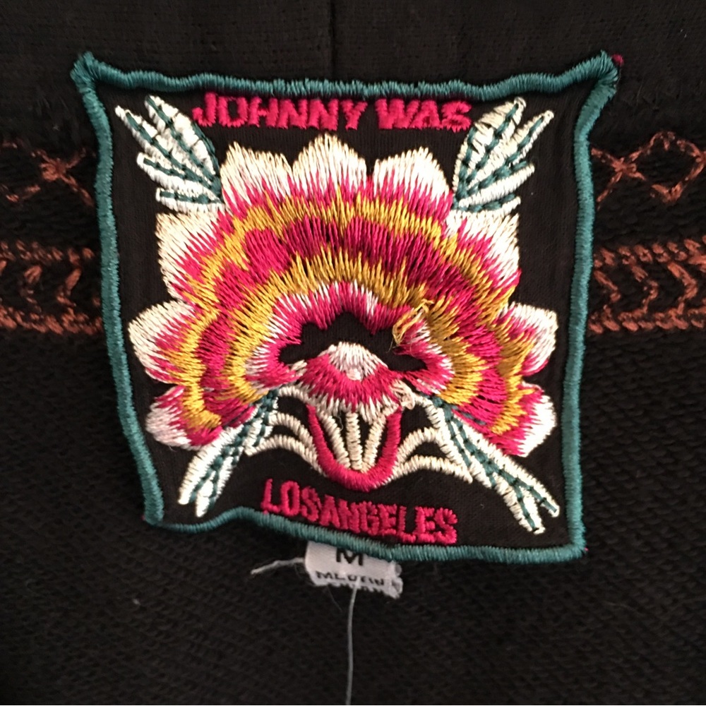 NWT Johnny Was eyal embroidered knit draped cardigan - Picture 5 of 12